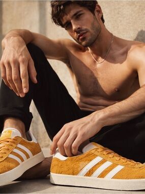 Adidas Gazelle Mustard Yellow Suede Sneakers Men’s 11.5 SKU ADGZ-11.5-NB